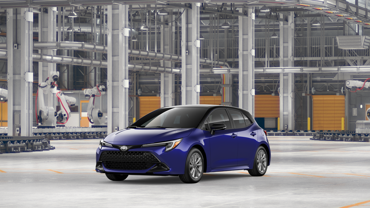 Blue Crush Metallic with Midnight Black Metallic r 2026 Toyota Corolla Hatchback Hatchback Front-Wheel Drive Continuously Variable Transmission