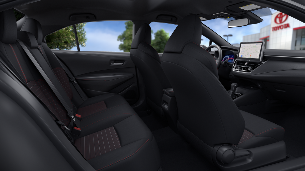New 2026 Ruby Flare Pearl with Midnight Black Metallic roof <sup>1</sup> Toyota  SE image 5