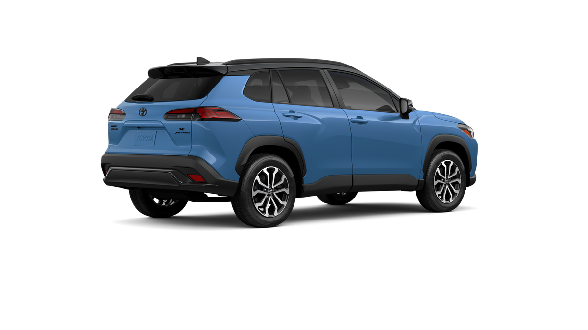 New 2026 Cavalry Blue with Jet Black roof <sup>1</sup> Toyota  SE image 12