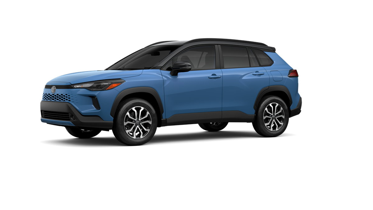 New 2026 Cavalry Blue with Jet Black roof <sup>1</sup> Toyota  SE image 3