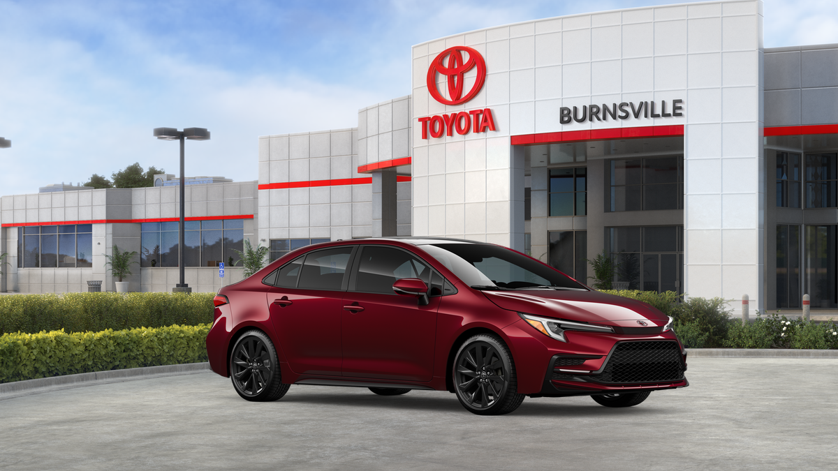 New 2026 Ruby Flare Pearl with Midnight Black Metallic roof <sup>1</sup> Toyota  SE image 16