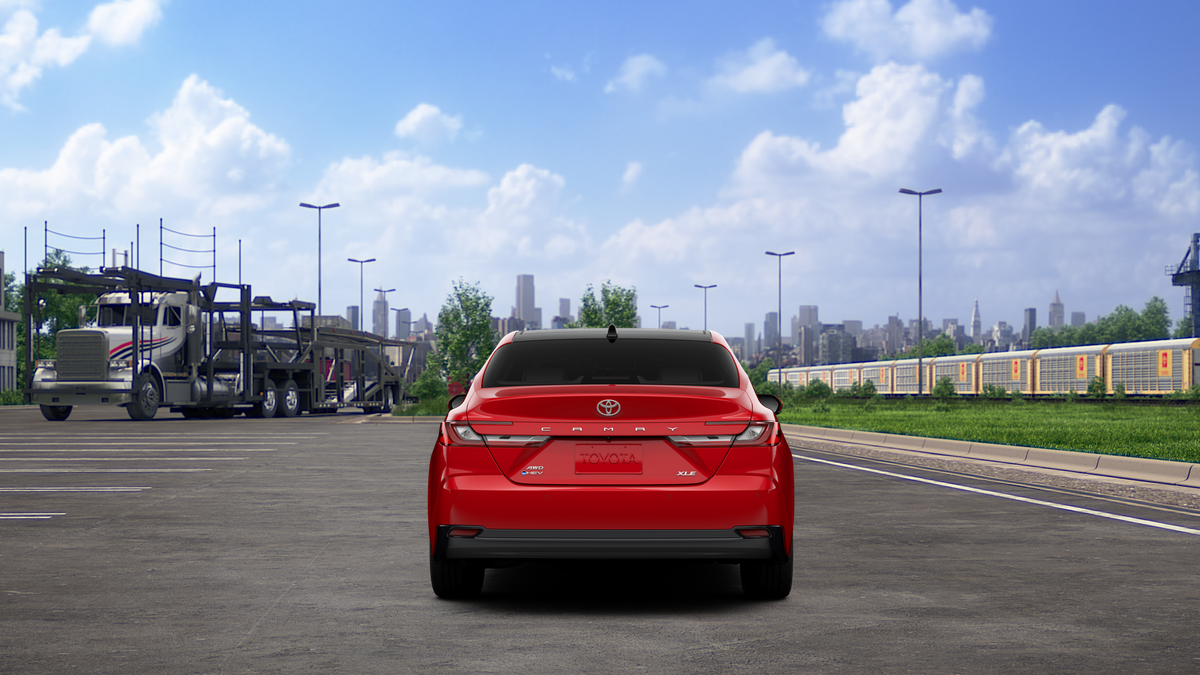 New Supersonic Red [extra cost color] 2026 Toyota Camry XLE for