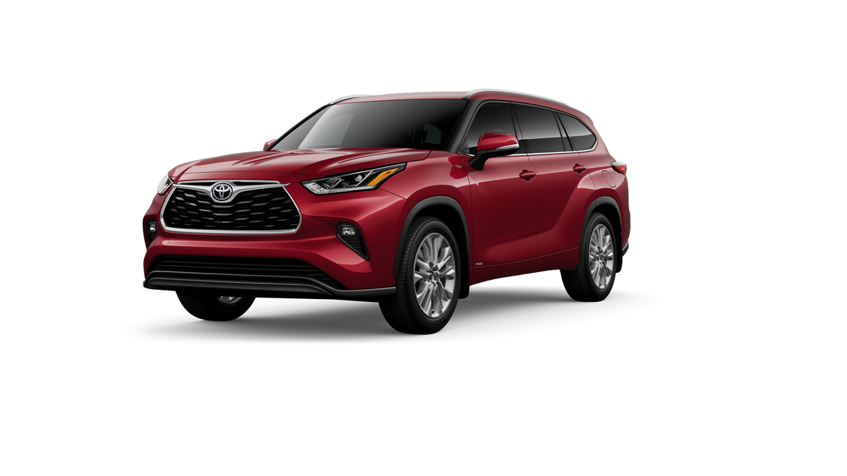 Red (Ruby Flare Pearl [extra_cost_color]) 2026 Toyota Highlander Hybrid SUV / Crossover All-Wheel Drive Continuously Variable Transmission