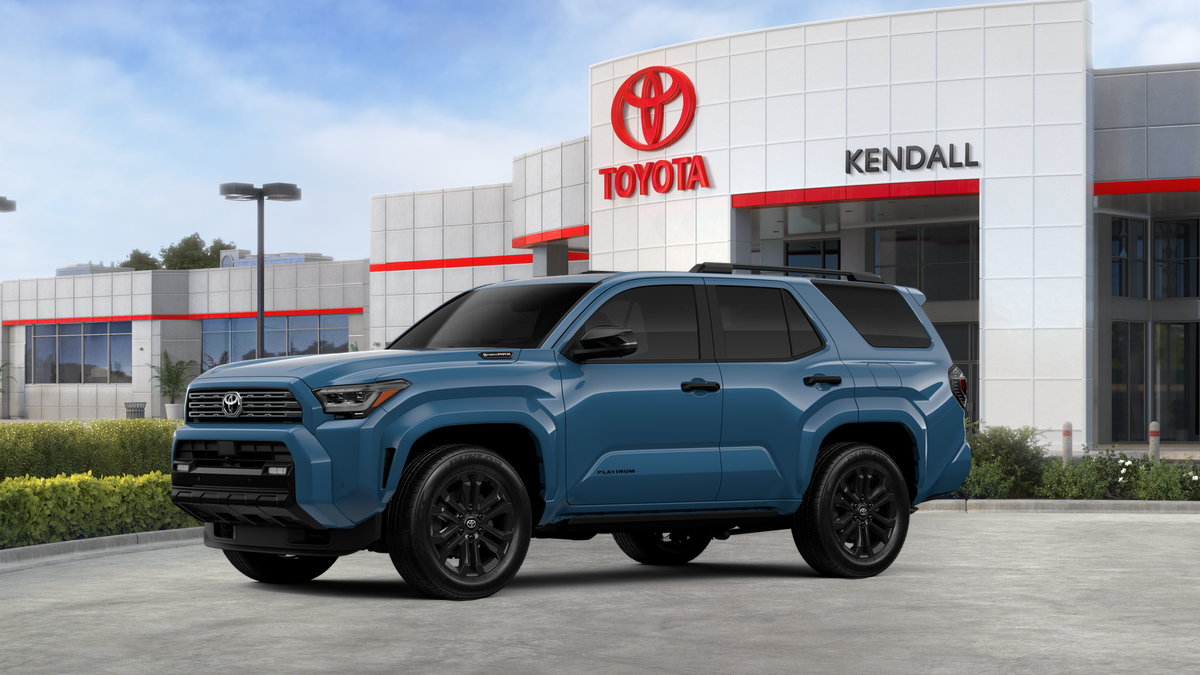 New 2026 Heritage Blue Toyota 4Runner Platinum image 3