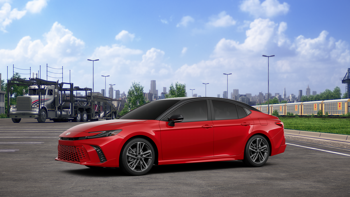New 2026 Supersonic Red with Midnight Black Metallic roof <sup>1</sup> Toyota  XSE image 3