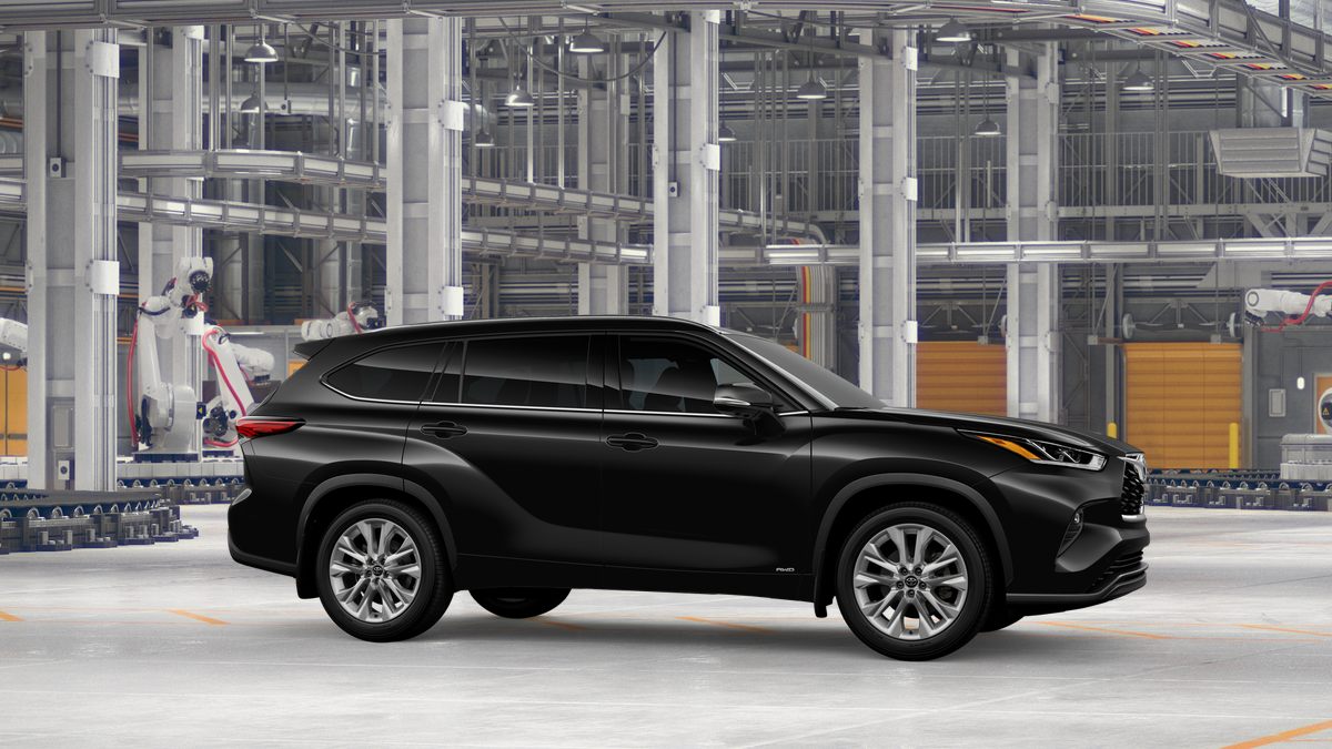 New Midnight Black Metallic 2026 Toyota Highlander Limited for