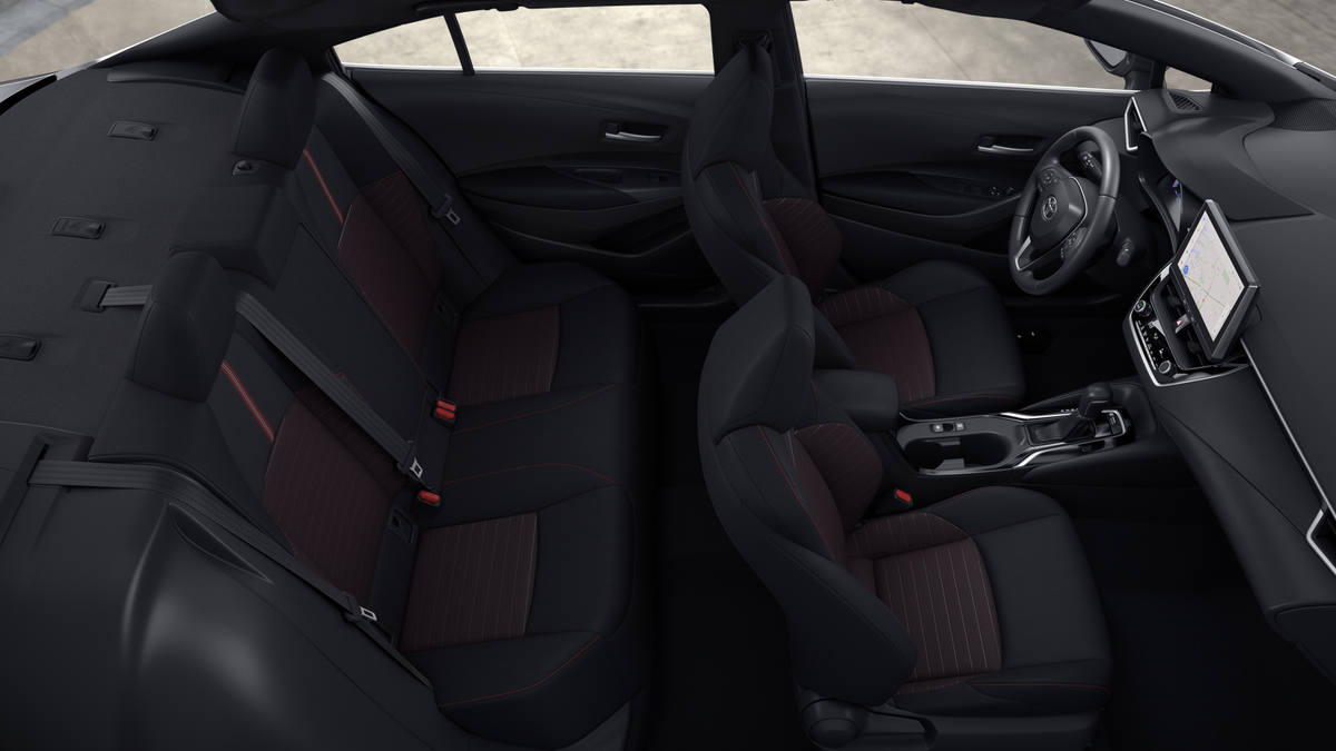 New 2026 Ruby Flare Pearl with Midnight Black Metallic roof <sup>1</sup> Toyota  SE image 4