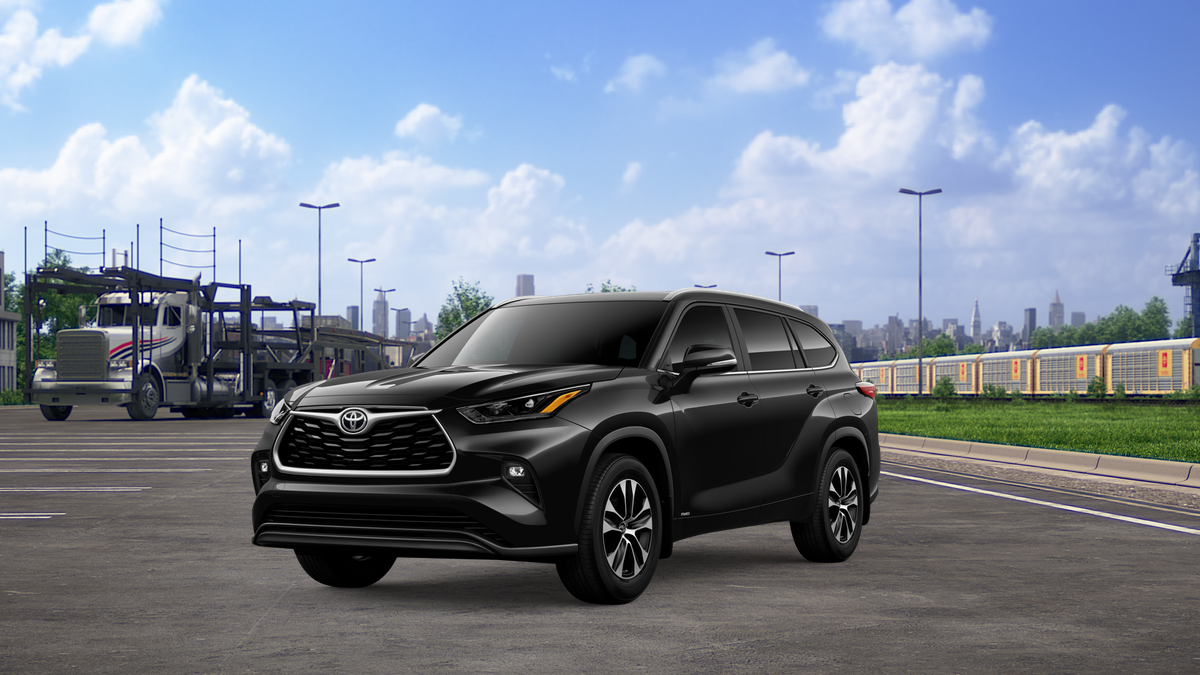Midnight Black Metallic 2026 Toyota Highlander Hybrid SUV / Crossover All-Wheel Drive 