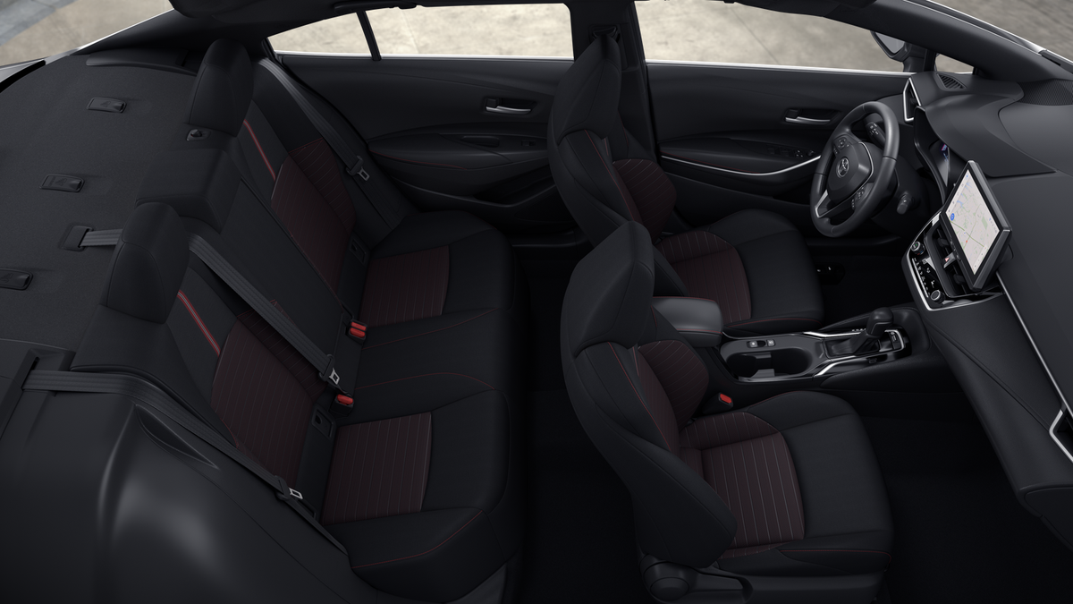 New 2026 Ruby Flare Pearl with Midnight Black Metallic roof <sup>1</sup> Toyota  SE image 7