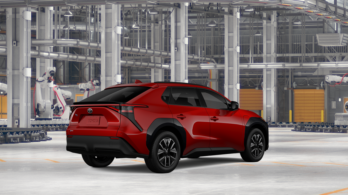 New Supersonic Red [extra cost color] 2026 Toyota bZ XLE Plus for